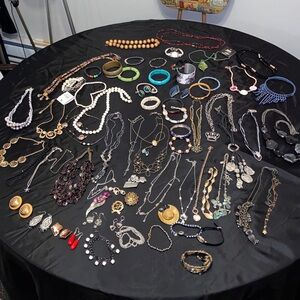 Vintage To Now Wearable Jewelry 925 Amethyst cloisonné beads Lot